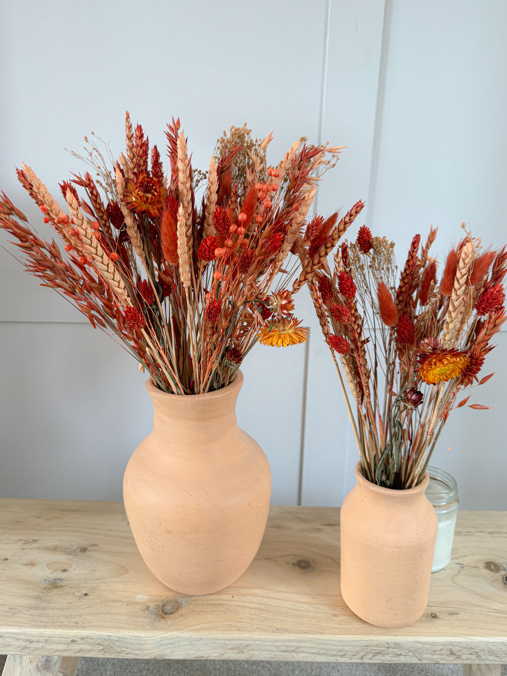 Burnt Orange Dried Flower Arrangement image 2