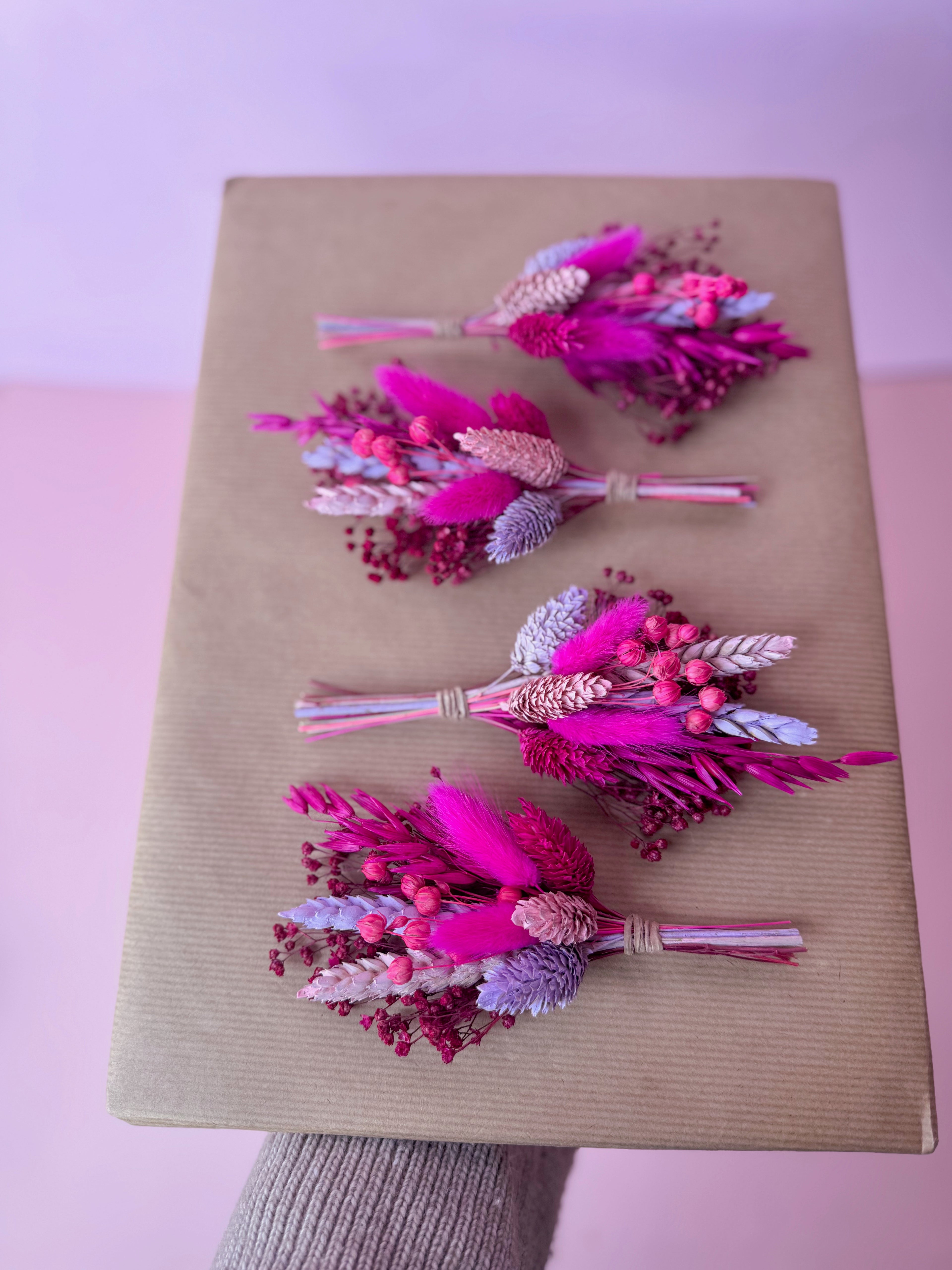 Cerise & Lilac Buttonhole image 3