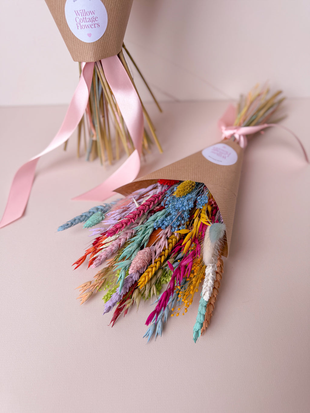 Rainbow Dried Flower Arrangement image 9