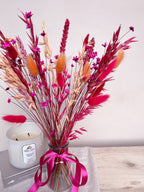 Vibrant Dried Flowers with Vase image 2