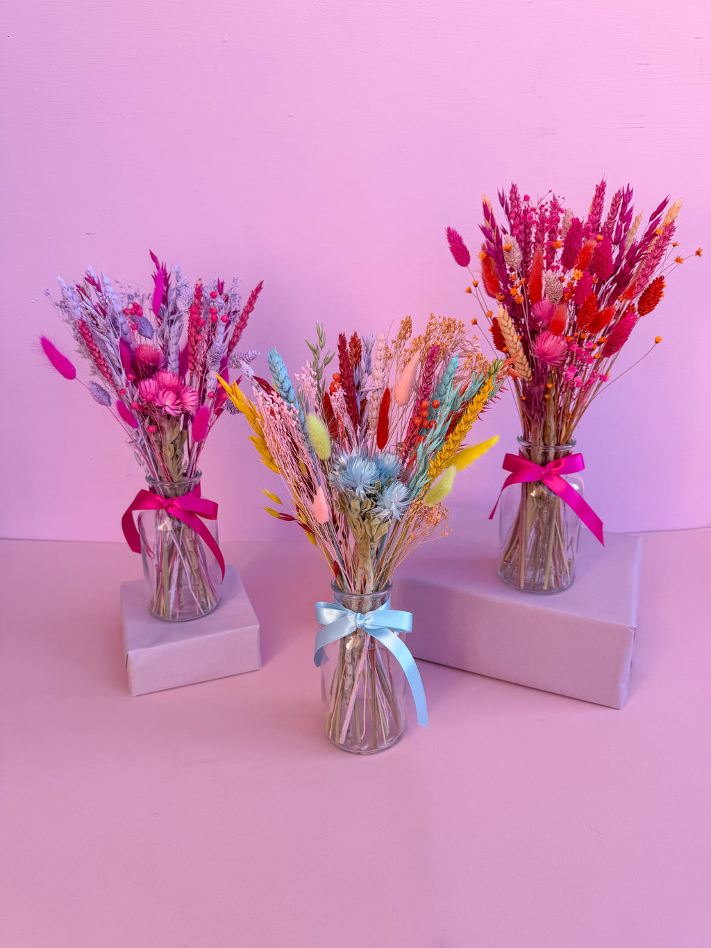 'Brights' Dried Flower Arrangement with Vase image 5