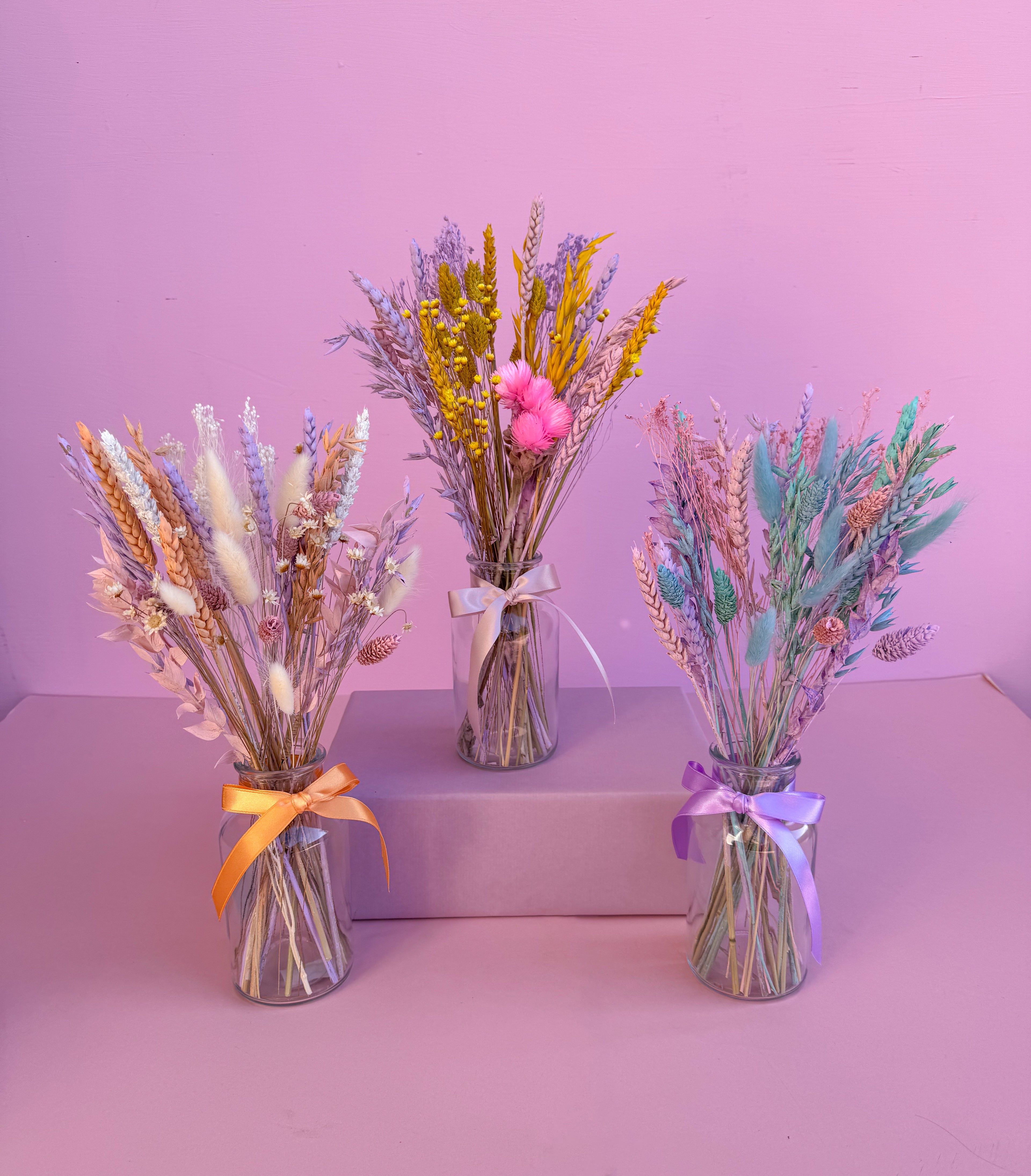 'Pastels' Dried Flower Arrangement with Vase image 4