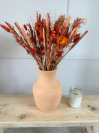 Burnt Orange Dried Flower Arrangement image 0