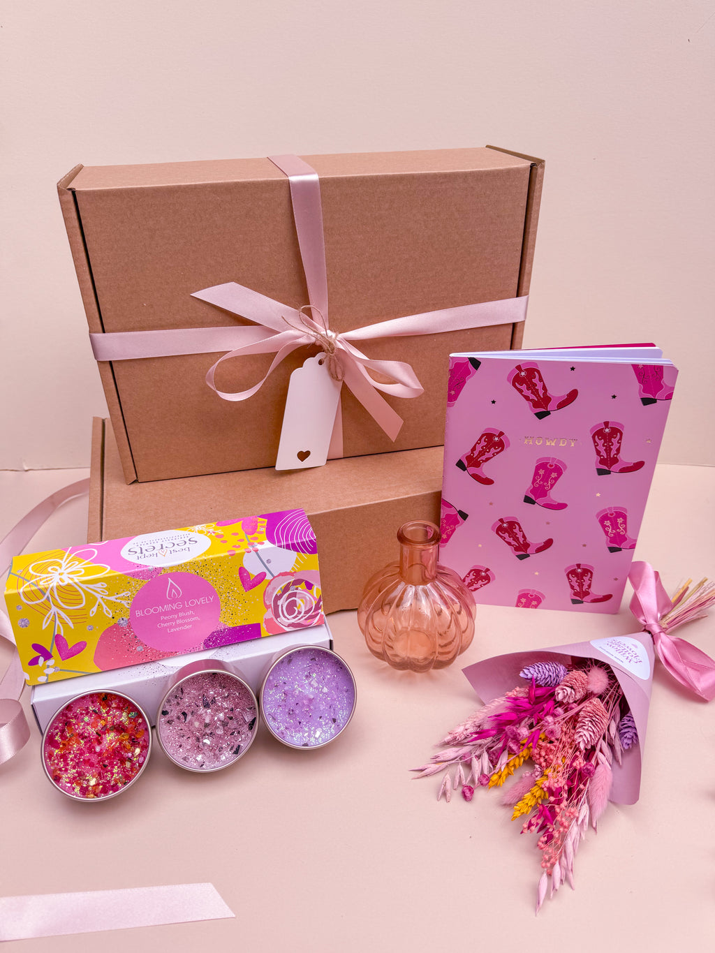 Pink Dried Flower Gift Box image 4