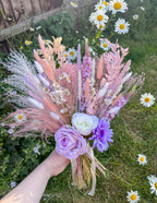 Pastel Pink and Purple Bridal Bouquet image 3