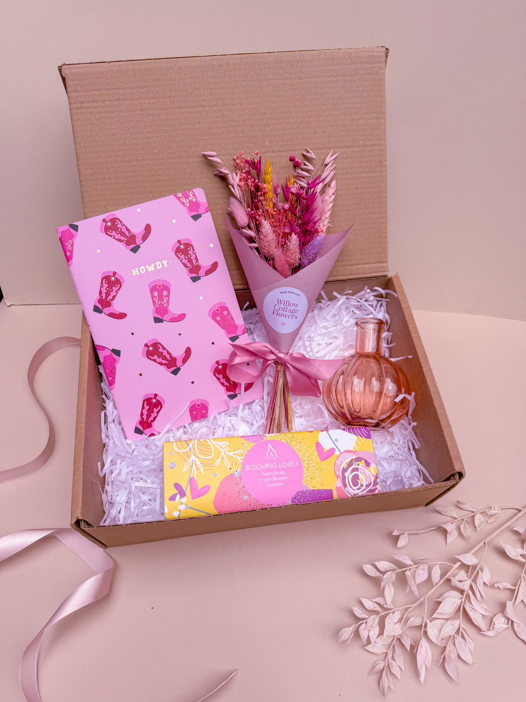 Pink Dried Flower Gift Box image 5