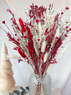 Red and Silver Arrangement with Vase image 1