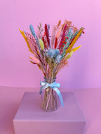 'Brights' Dried Flower Arrangement with Vase image 1