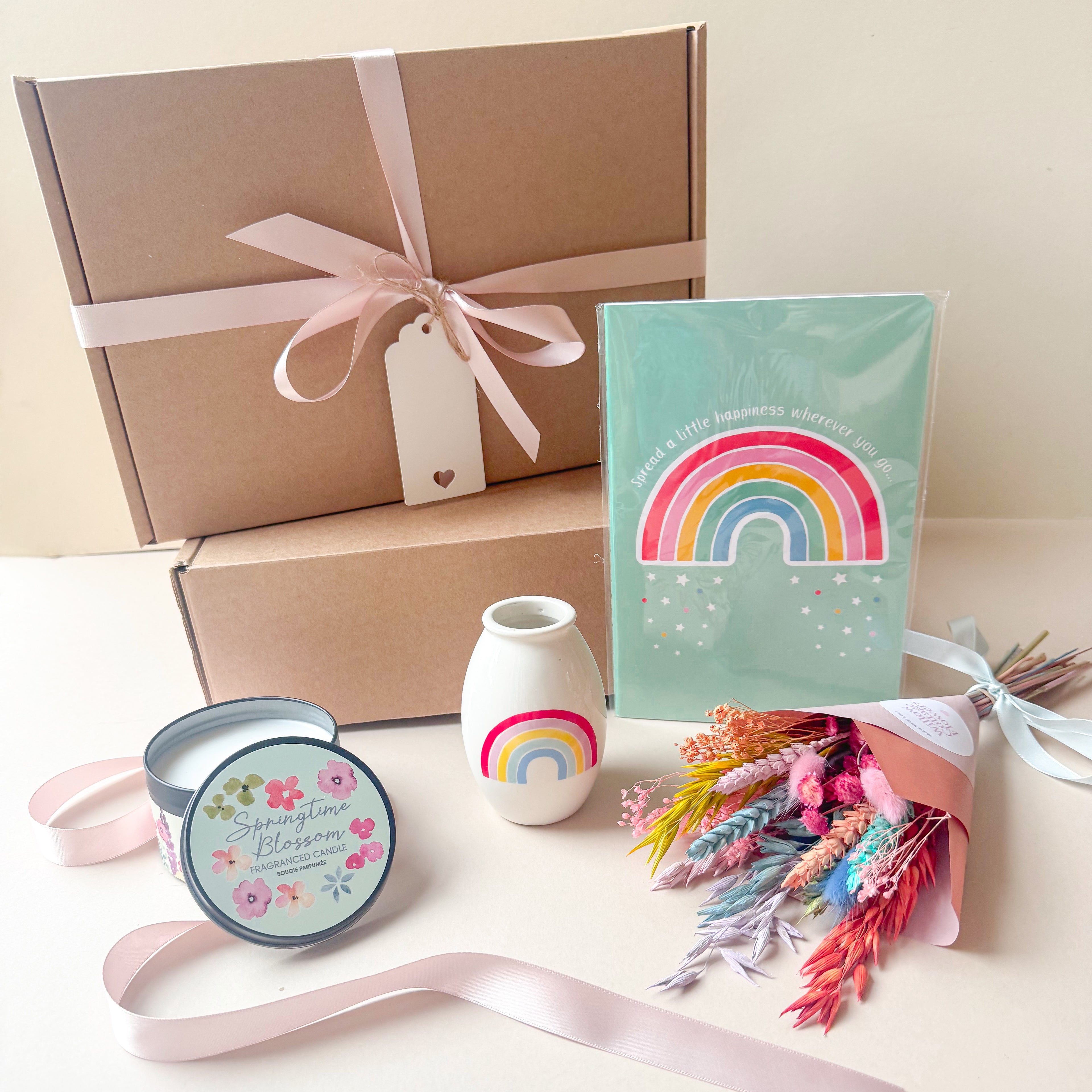 Rainbow Gift Box with Dried Flowers image 3