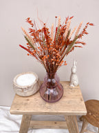 Mini Burnt Orange Gypsophila Arrangement image 6