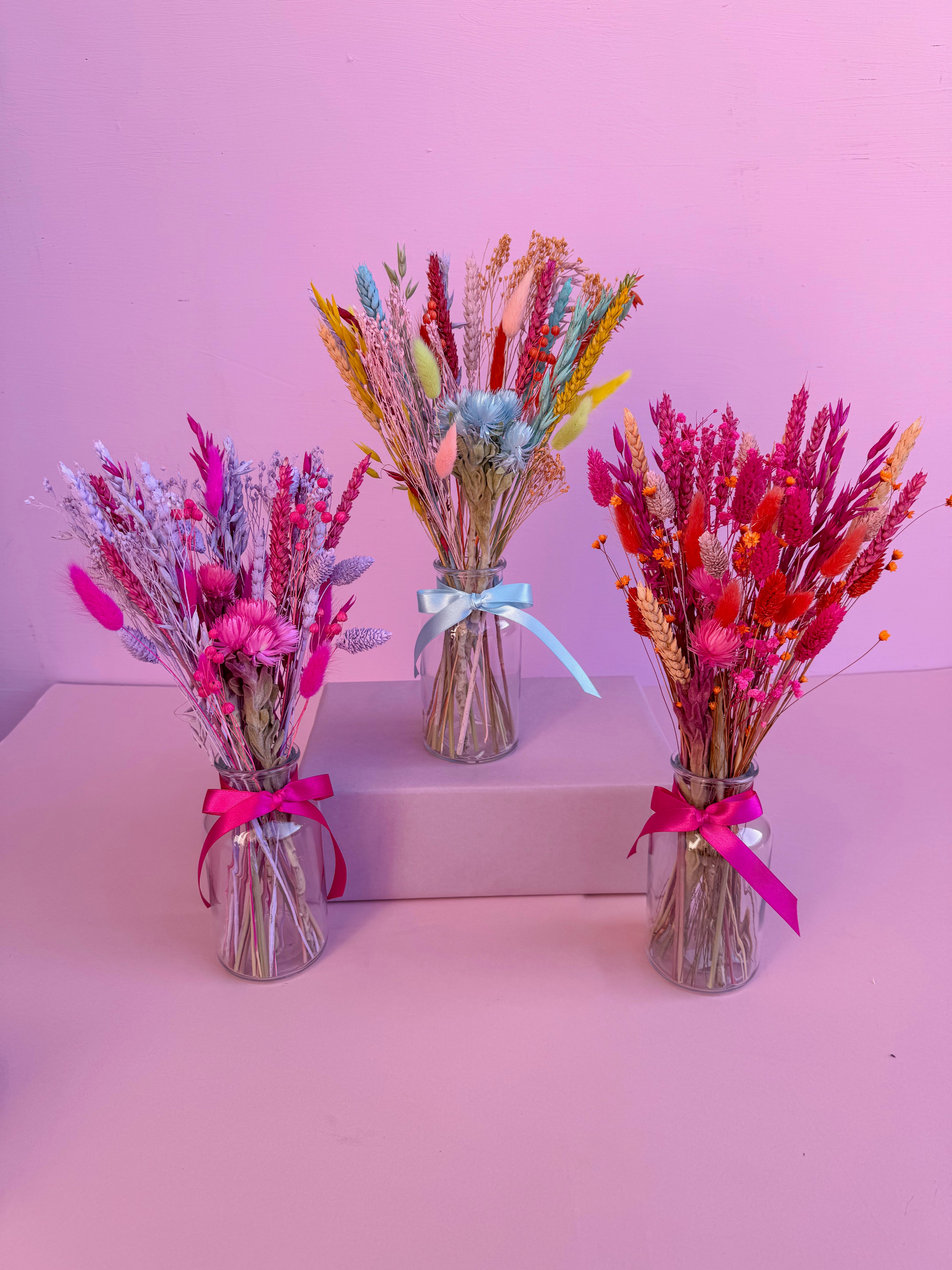 'Brights' Dried Flower Arrangement with Vase image 3