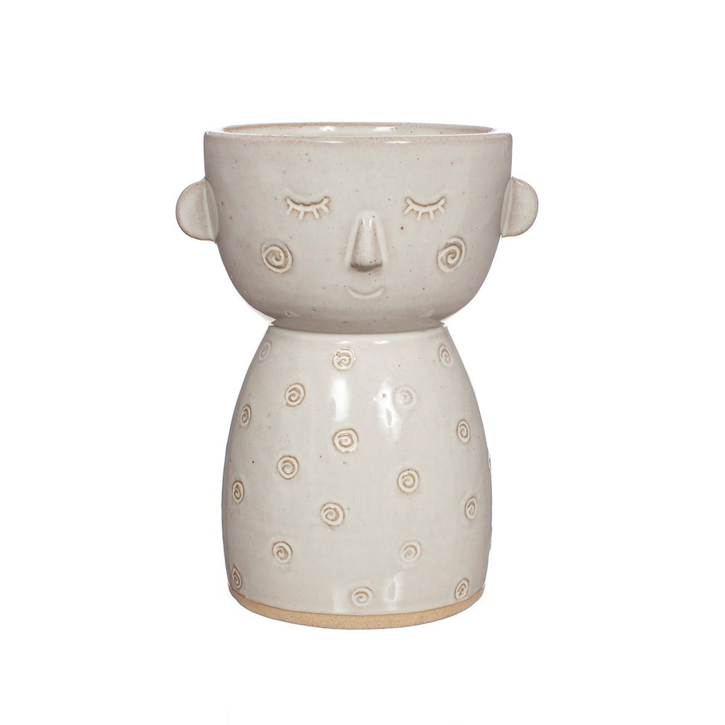 Specked Face Glazed Vase image 0