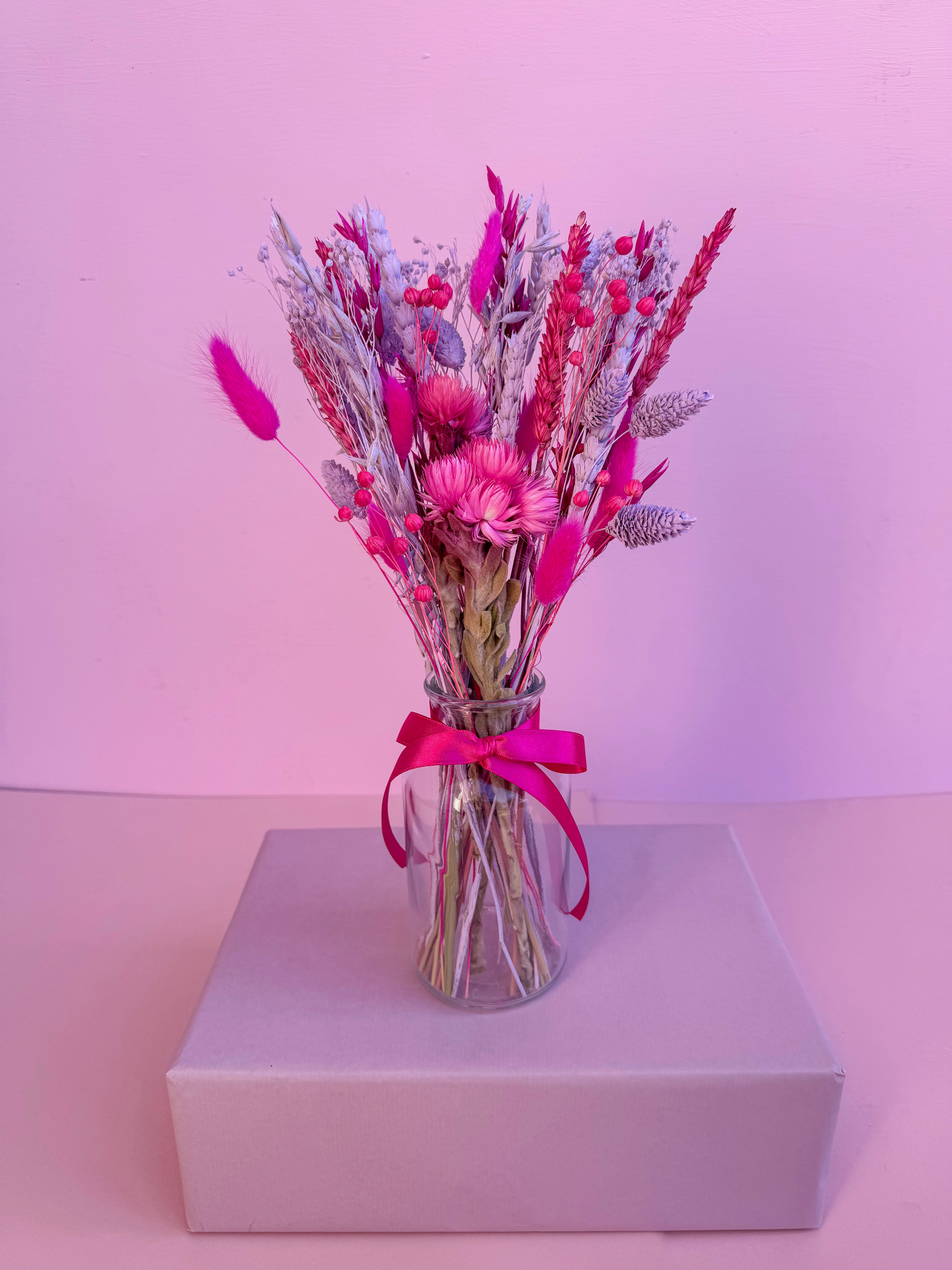 'Brights' Dried Flower Arrangement with Vase image 2