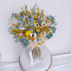 Summer Sunshine | Blue and Yellow Dried Flower Bouquet image 4