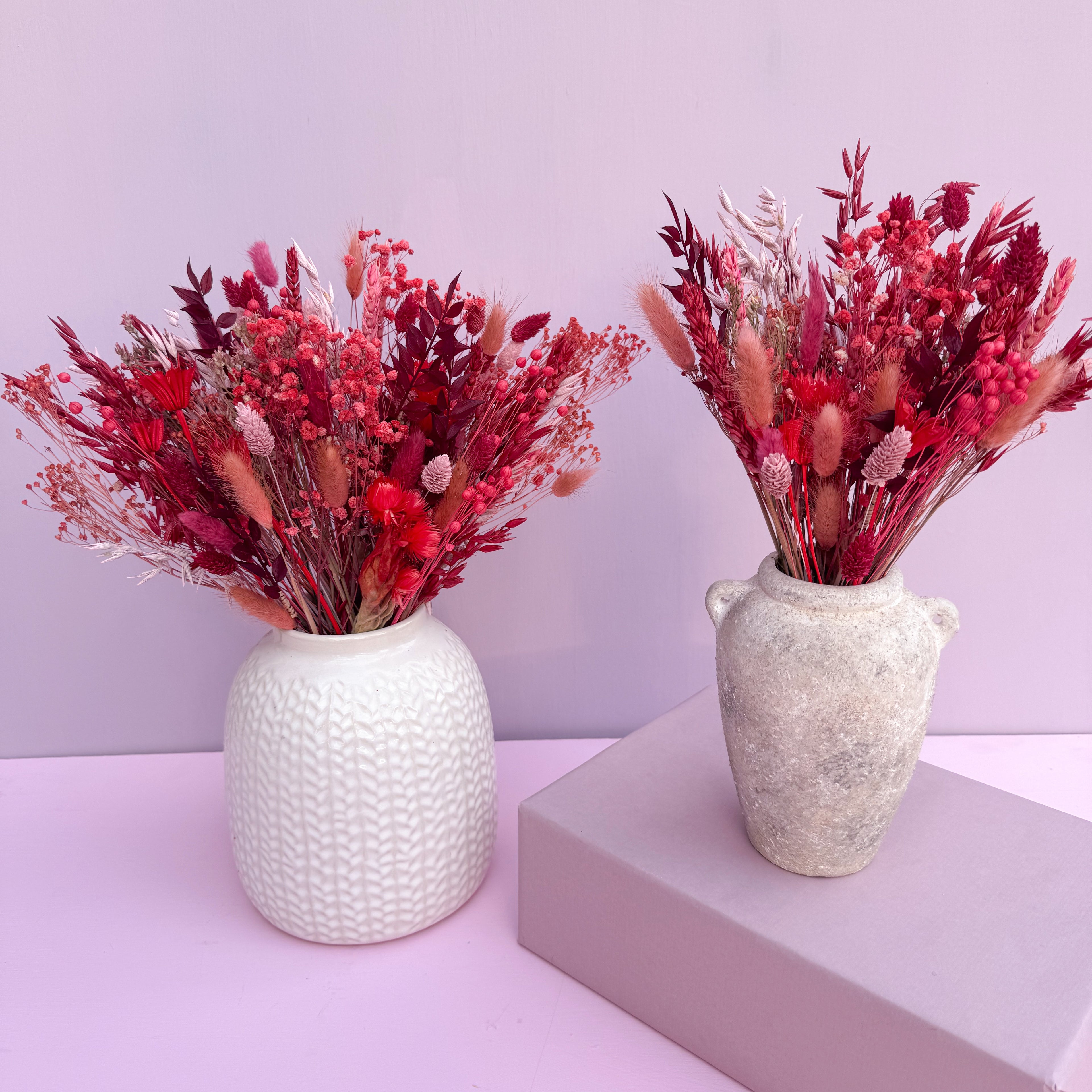 Cherry Red Dried Flower Arrangement image 3