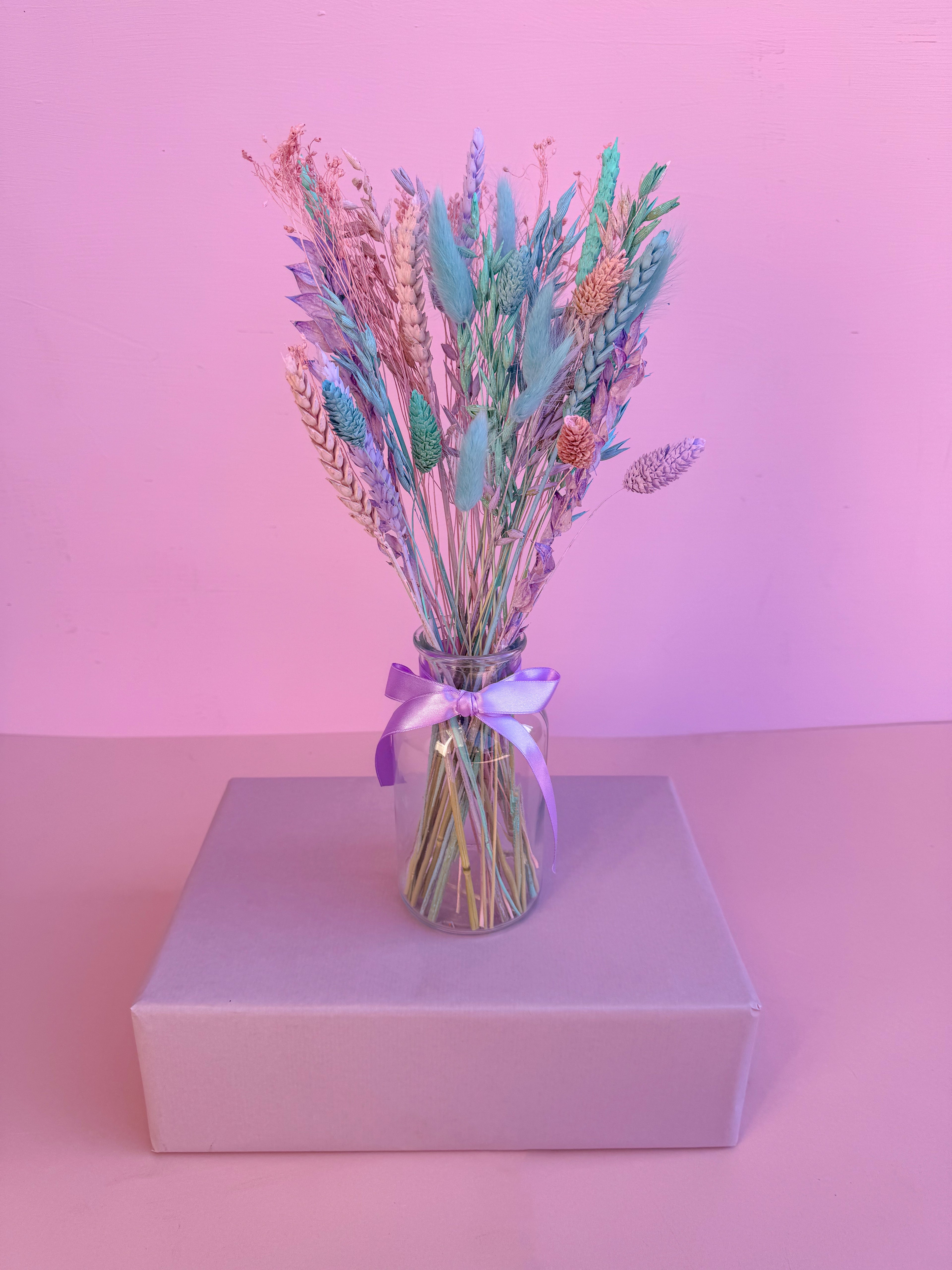'Pastels' Dried Flower Arrangement with Vase image 2