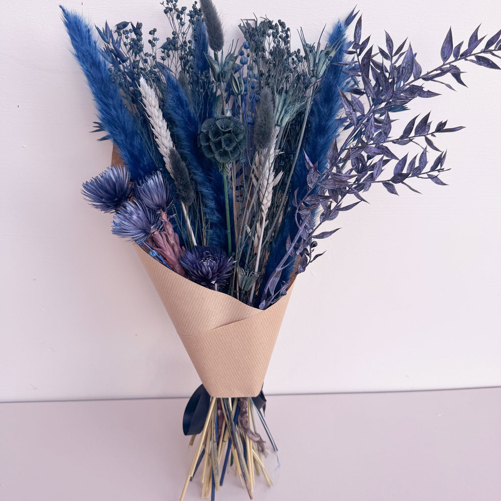 Navy Blue Pampas Grass Arrangement image 2