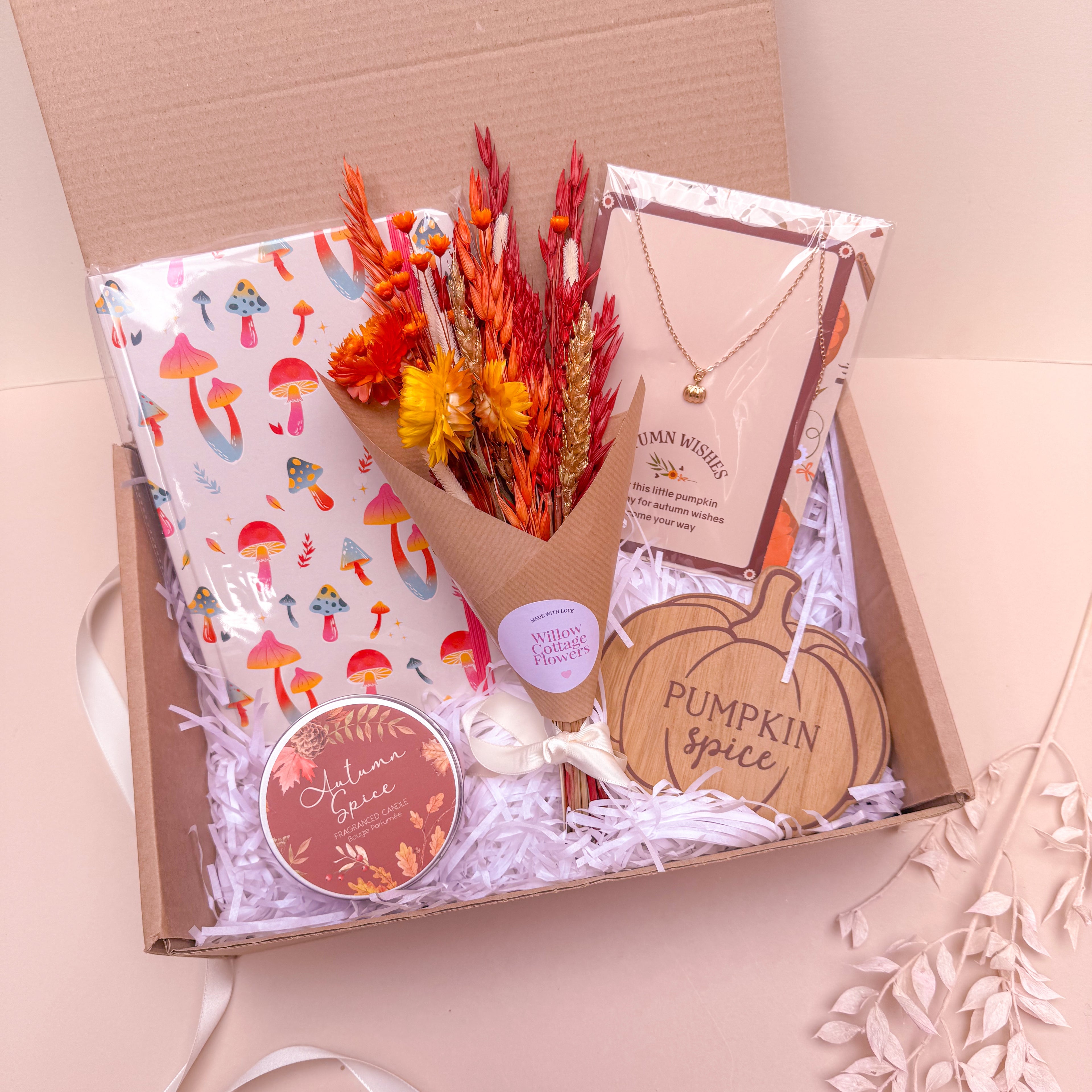 Autumn Gift Hamper with Mushroom Notebook image 3