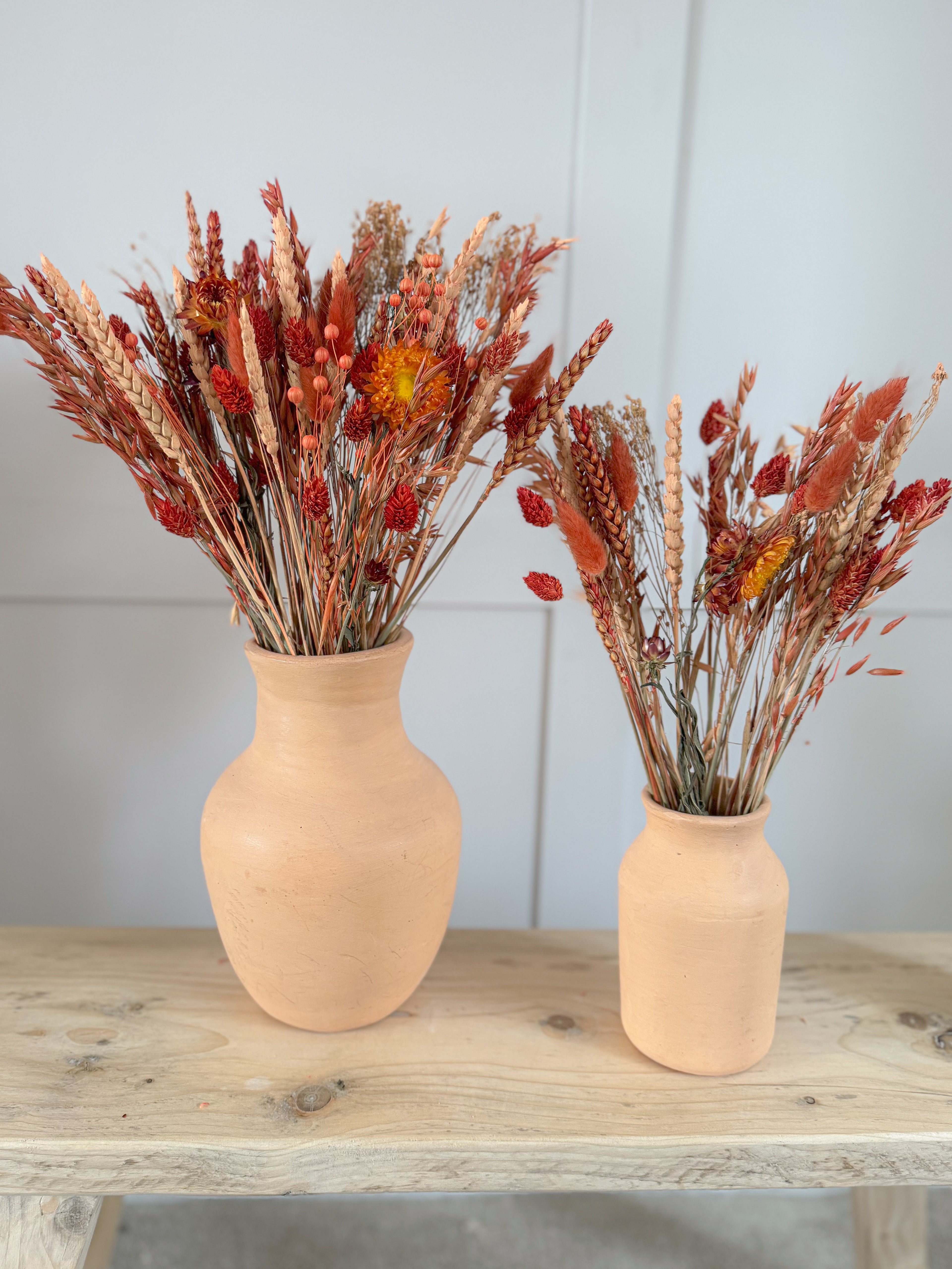 Burnt Orange Dried Flower Arrangement image 5