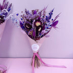Dark Purple Dried Flower Arrangement image 5
