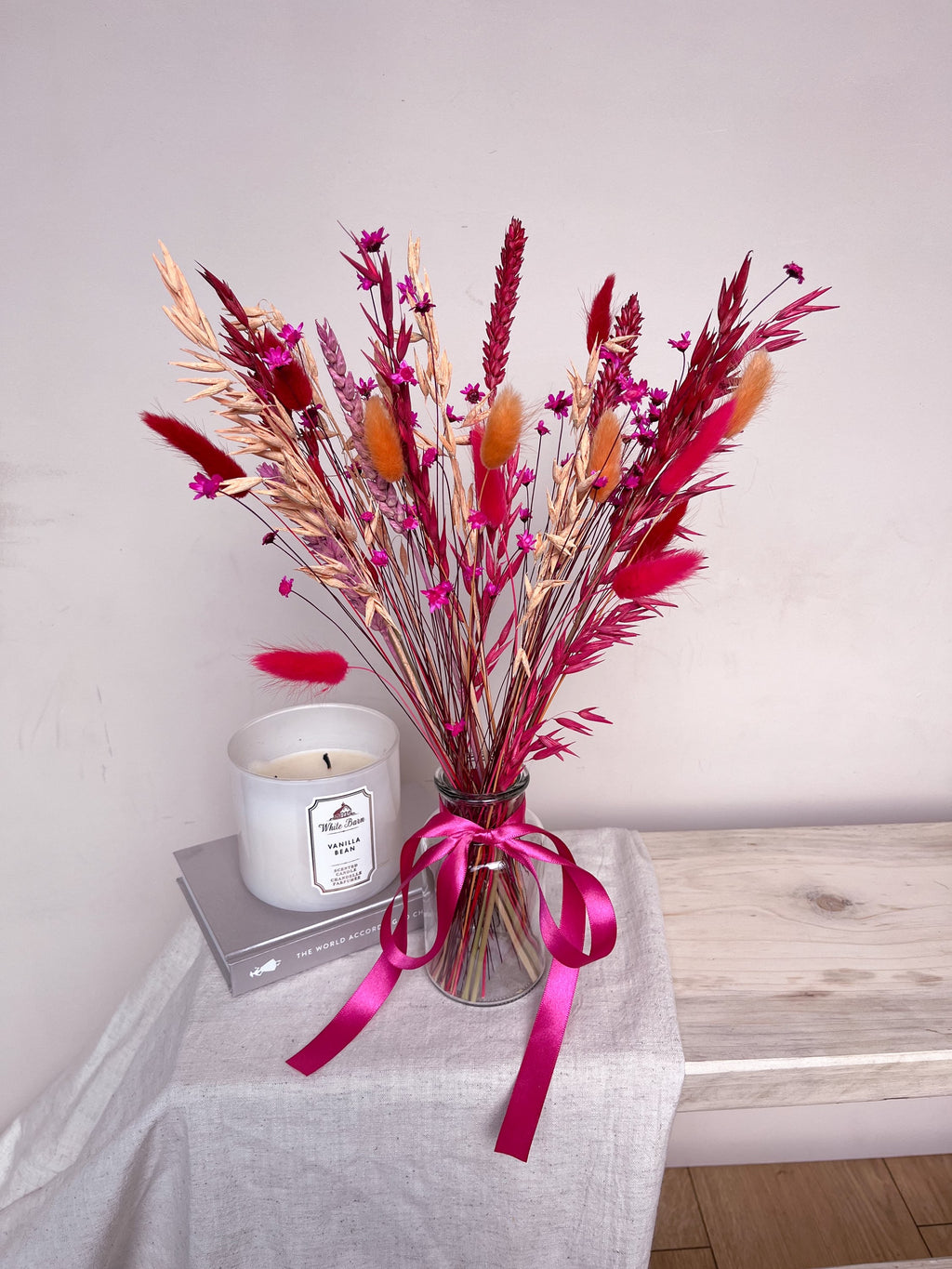 Vibrant Dried Flowers with Vase image 4