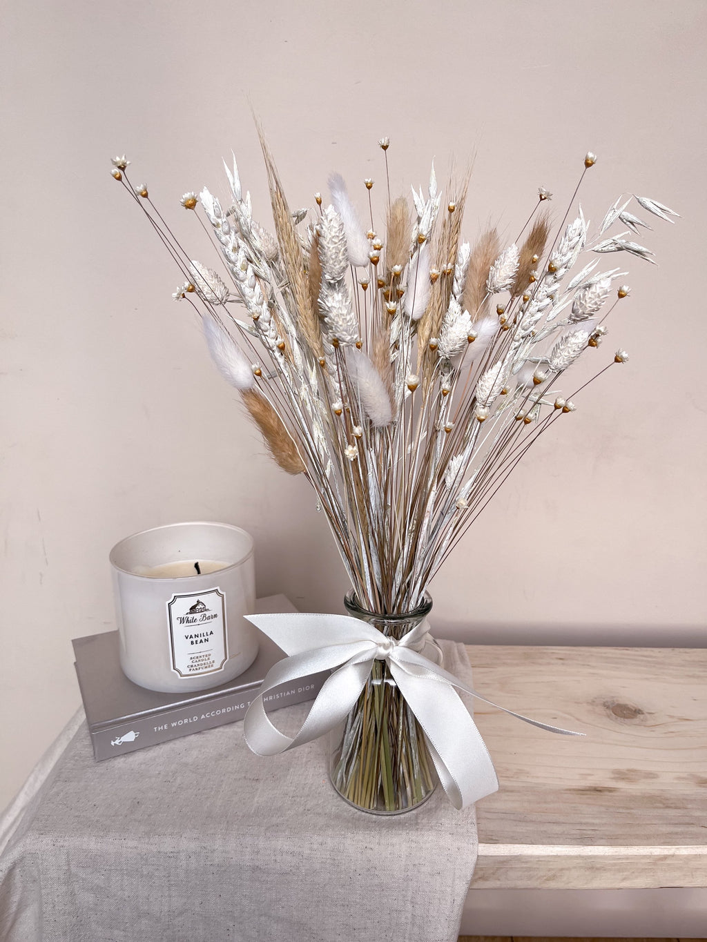 Natural Dried Flowers with Vase image 3