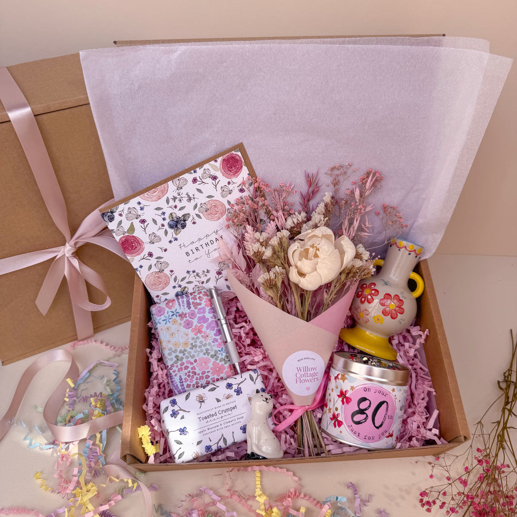 80th birthday git box for her