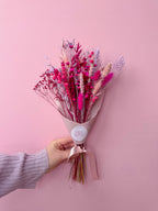 Lilac, Pink & Cerise Dried Flower Arrangement image 1