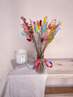 Rainbow Dried Flowers with Vase image 5