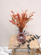 Mini Burnt Orange Gypsophila Arrangement image 4
