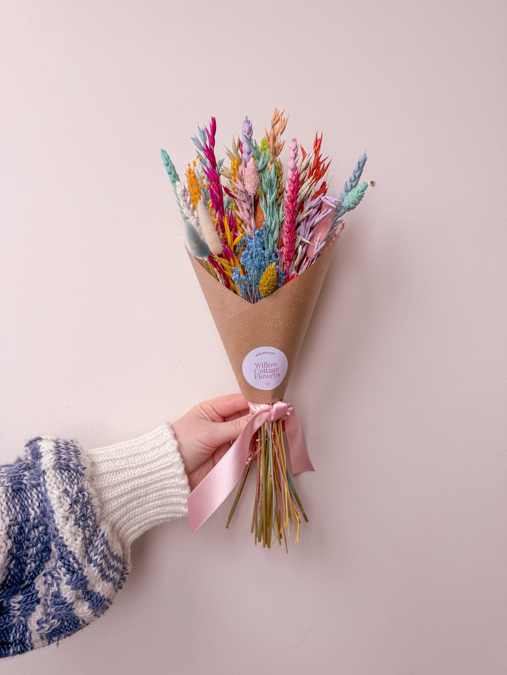 Rainbow Dried Flower Arrangement image 4