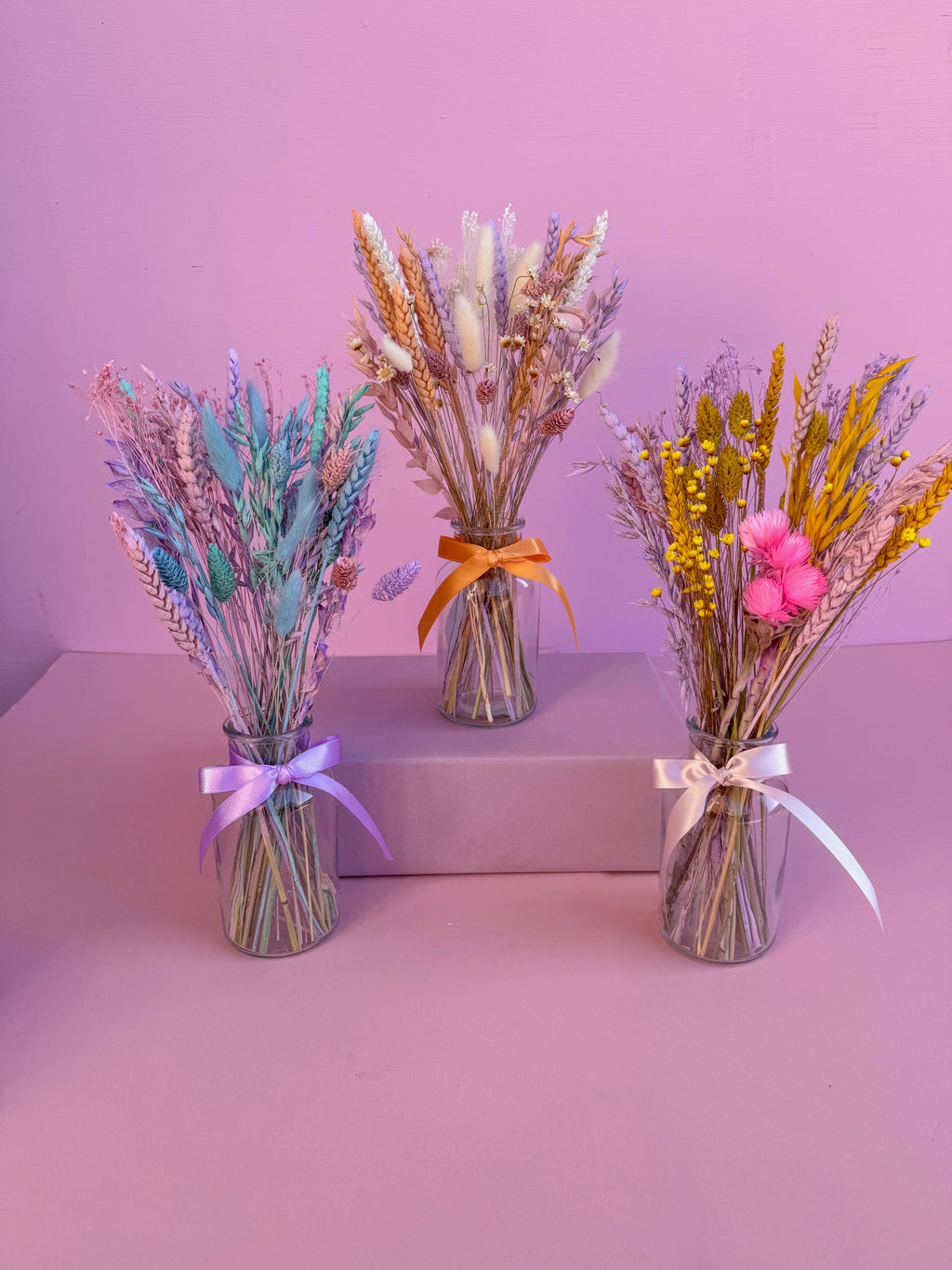 'Pastels' Dried Flower Arrangement with Vase image 5