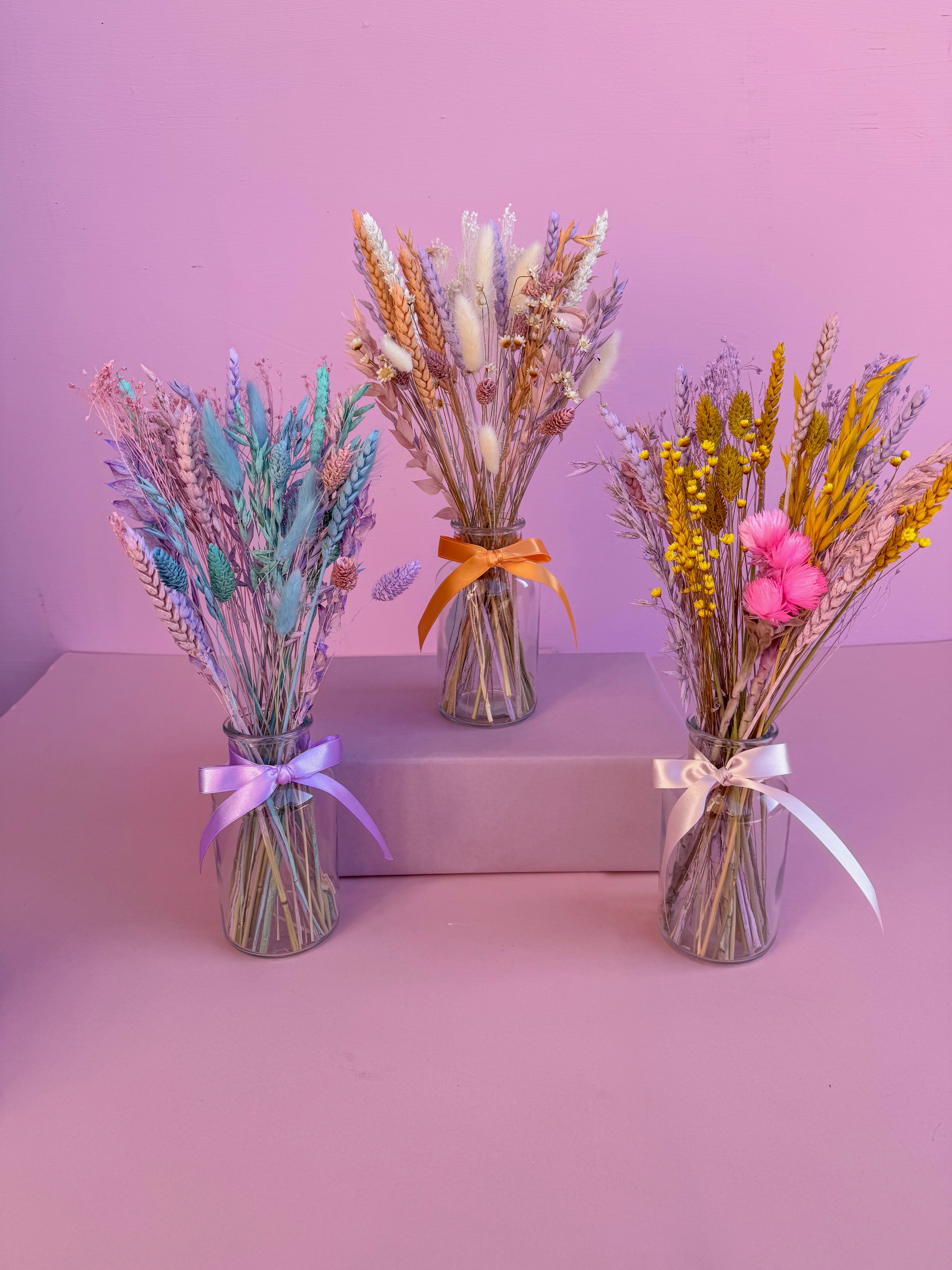 'Pastels' Dried Flower Arrangement with Vase image 5