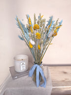 Blue Dried Flowers with Vase image 6