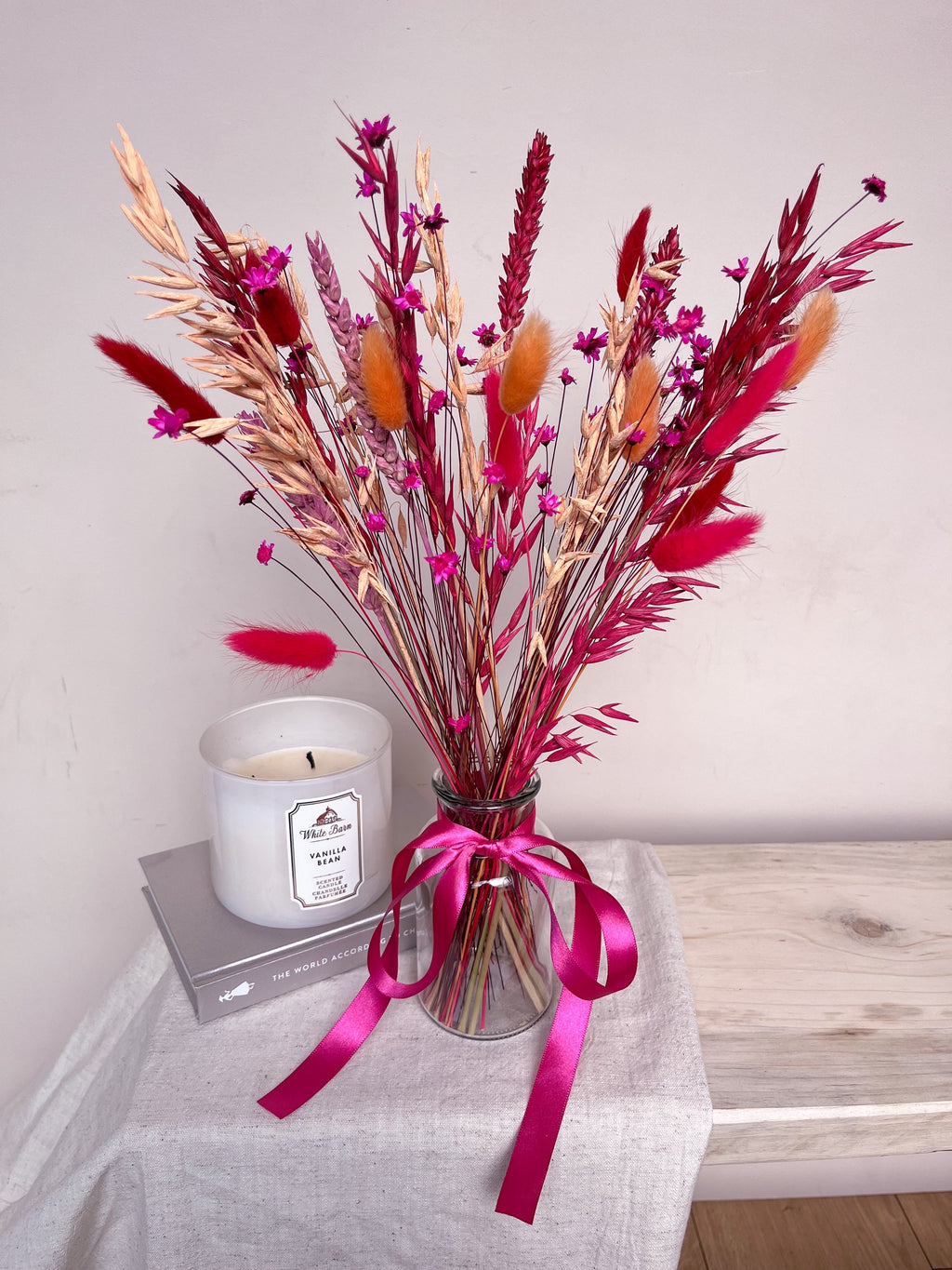 Vibrant Dried Flowers with Vase image 7