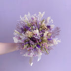 Lilac and Green Dried Flower Bouquet image 5
