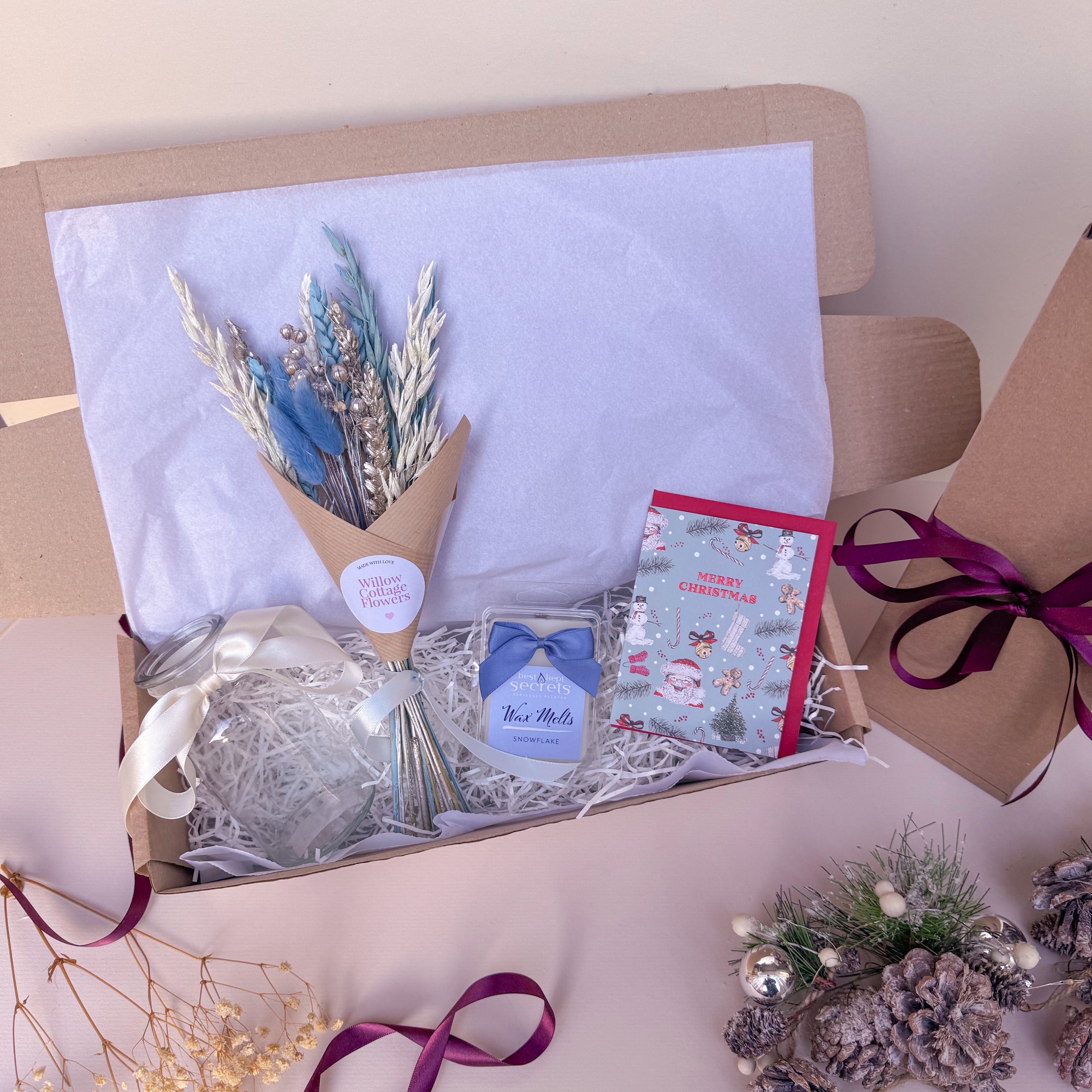 Blue Christmas Gift Box