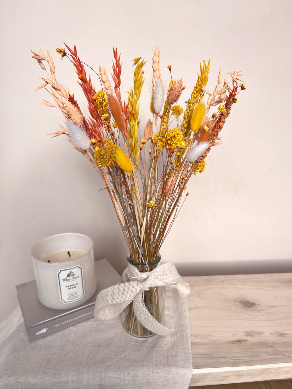 Citrus Dried Flowers with Vase image 0