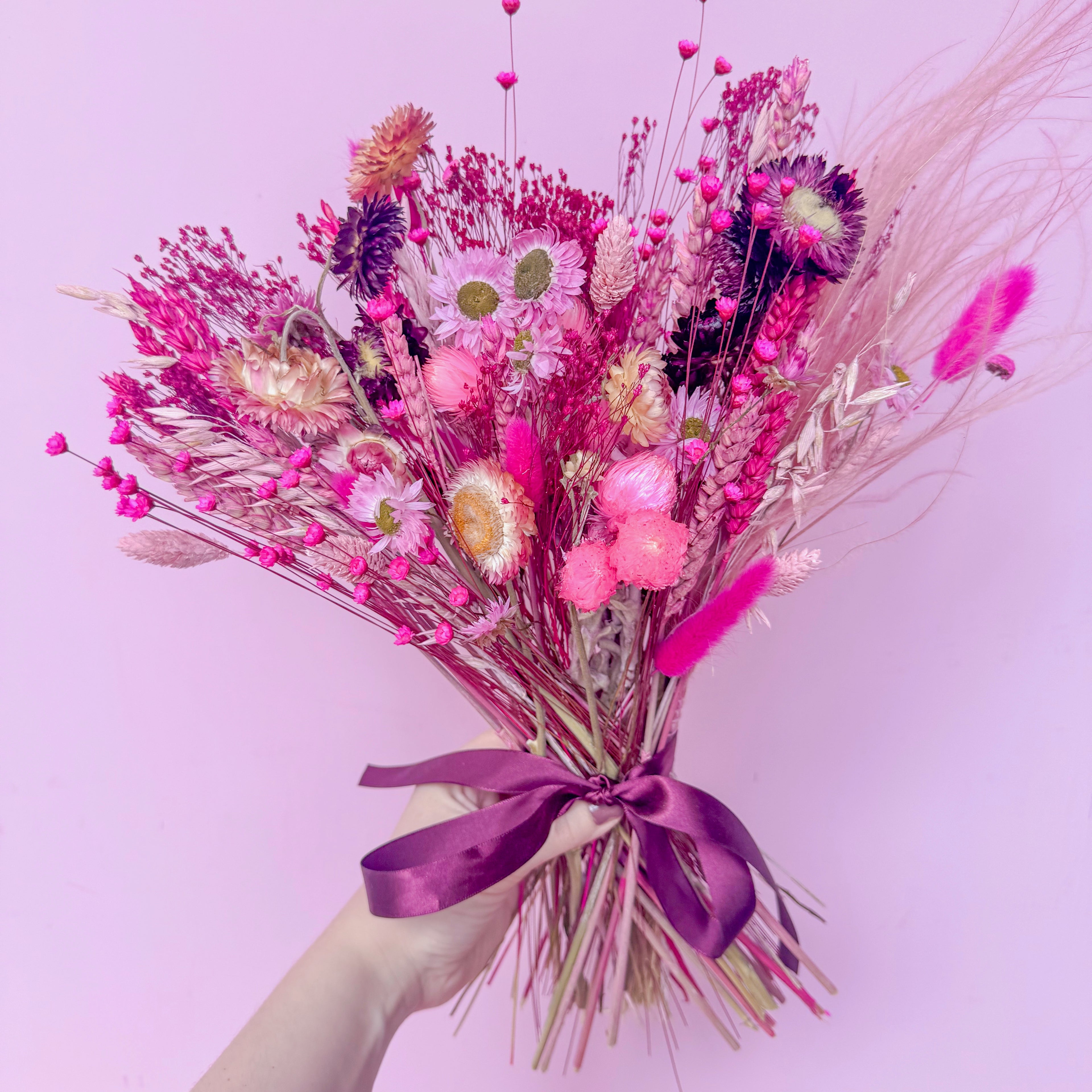 Hot Pink Dried Flower Arrangement image 2