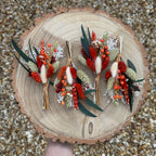 autumn dried flower buttonhole