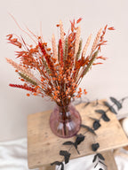 Mini Burnt Orange Gypsophila Arrangement image 1
