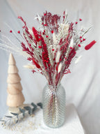 Red and Silver Arrangement with Vase image 4