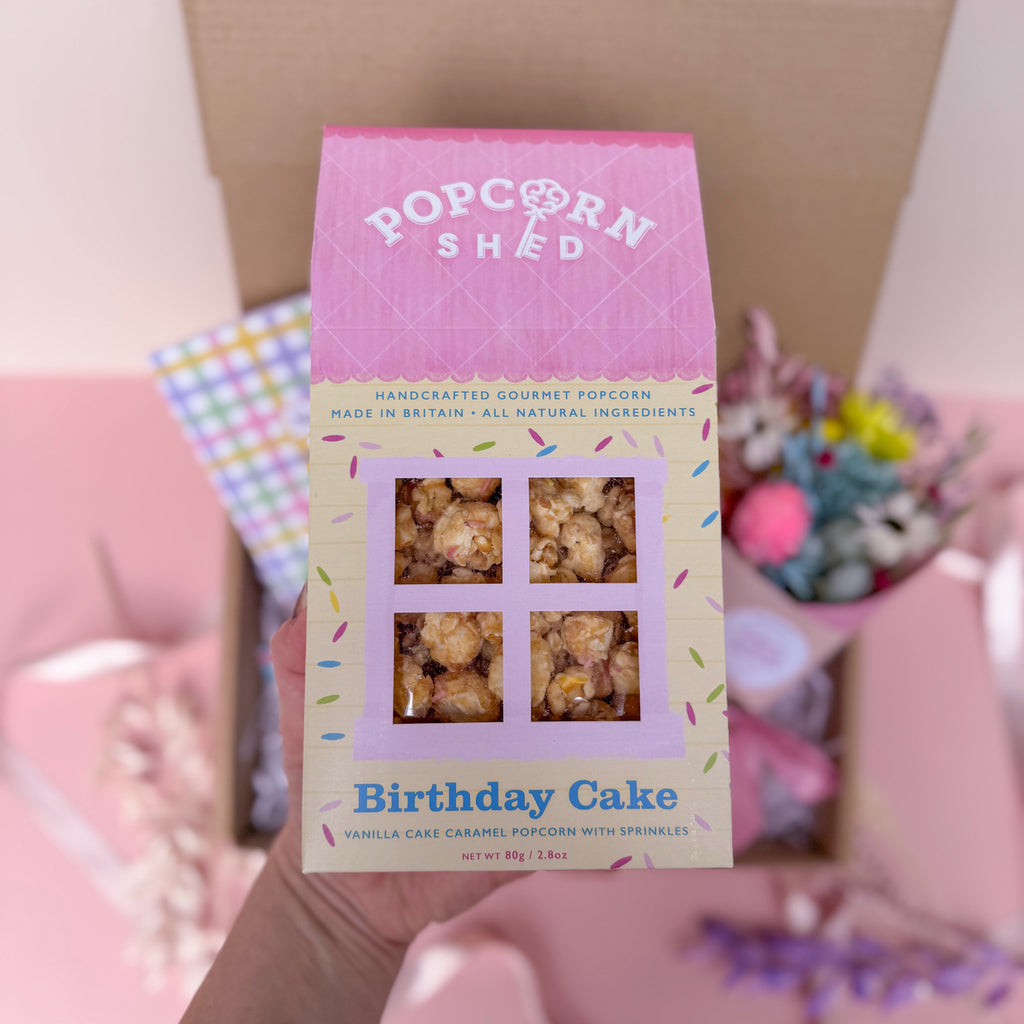 popcorn shed birthday cake popcorn