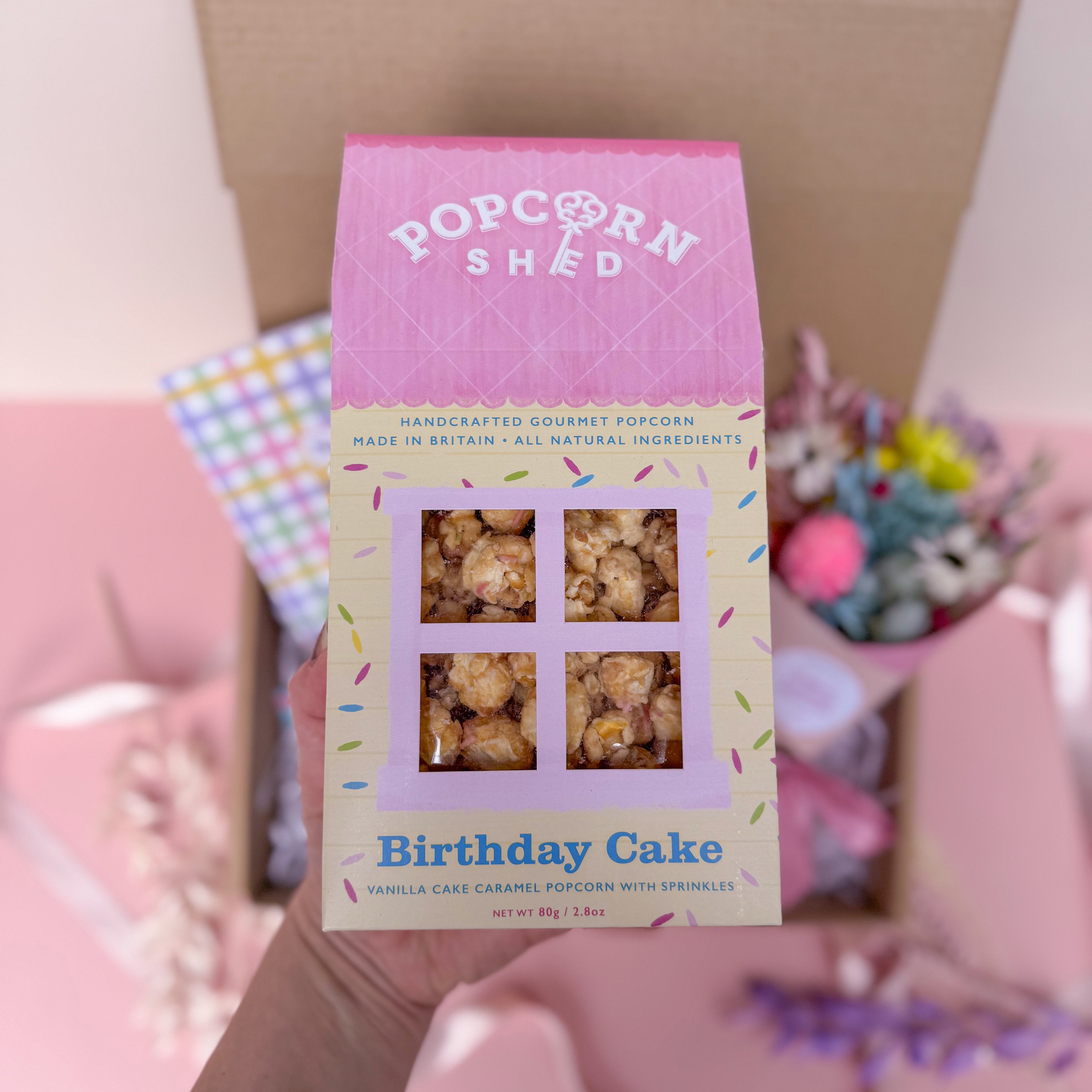 popcorn shed birthday cake popcorn