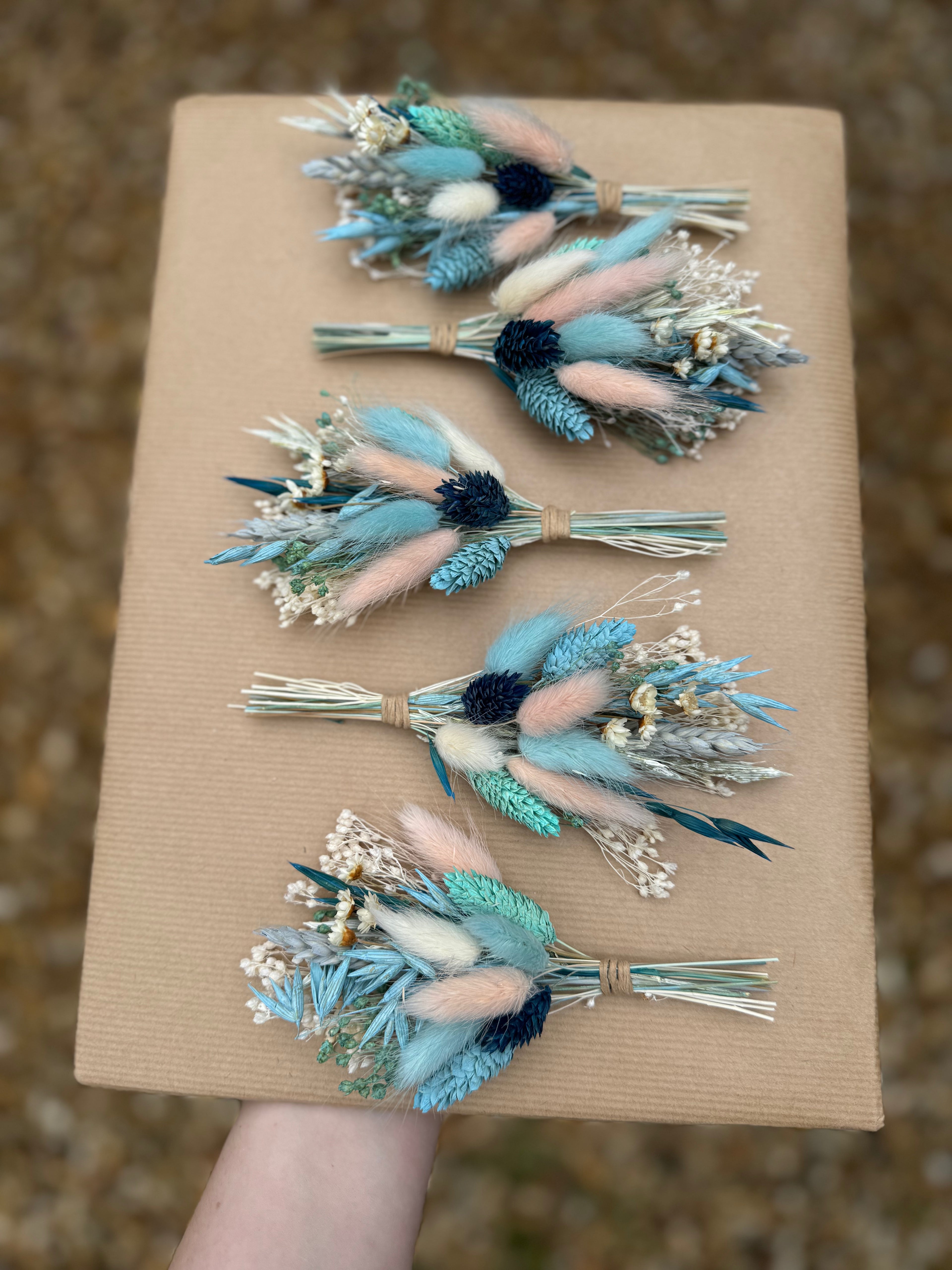 unique dried flower buttonhole