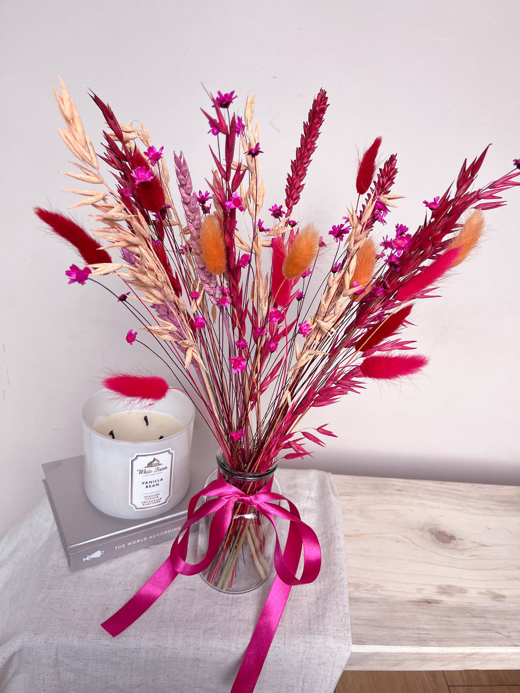 Vibrant Dried Flowers with Vase image 3