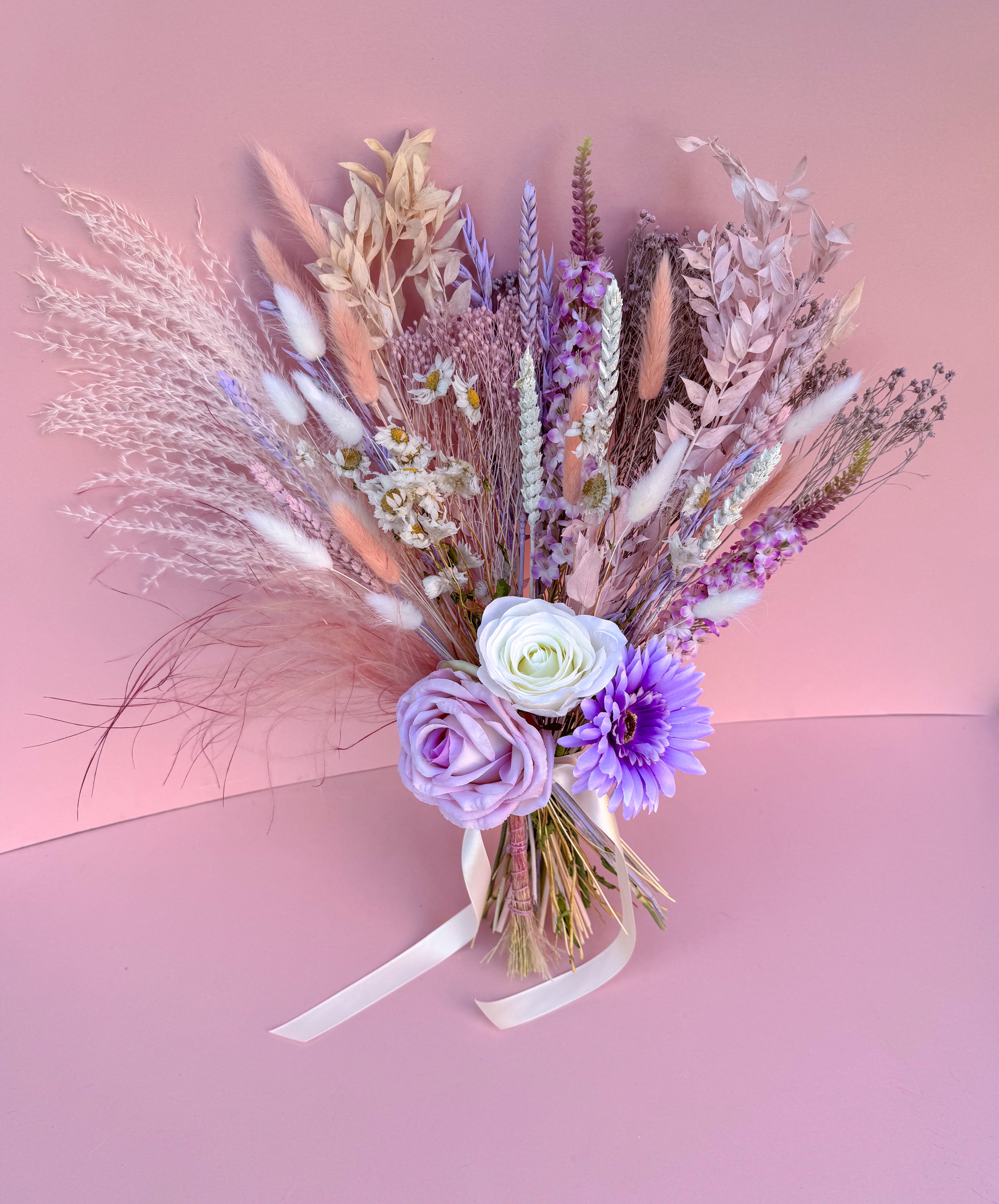 Pastel Pink and Purple Bridal Bouquet image 0