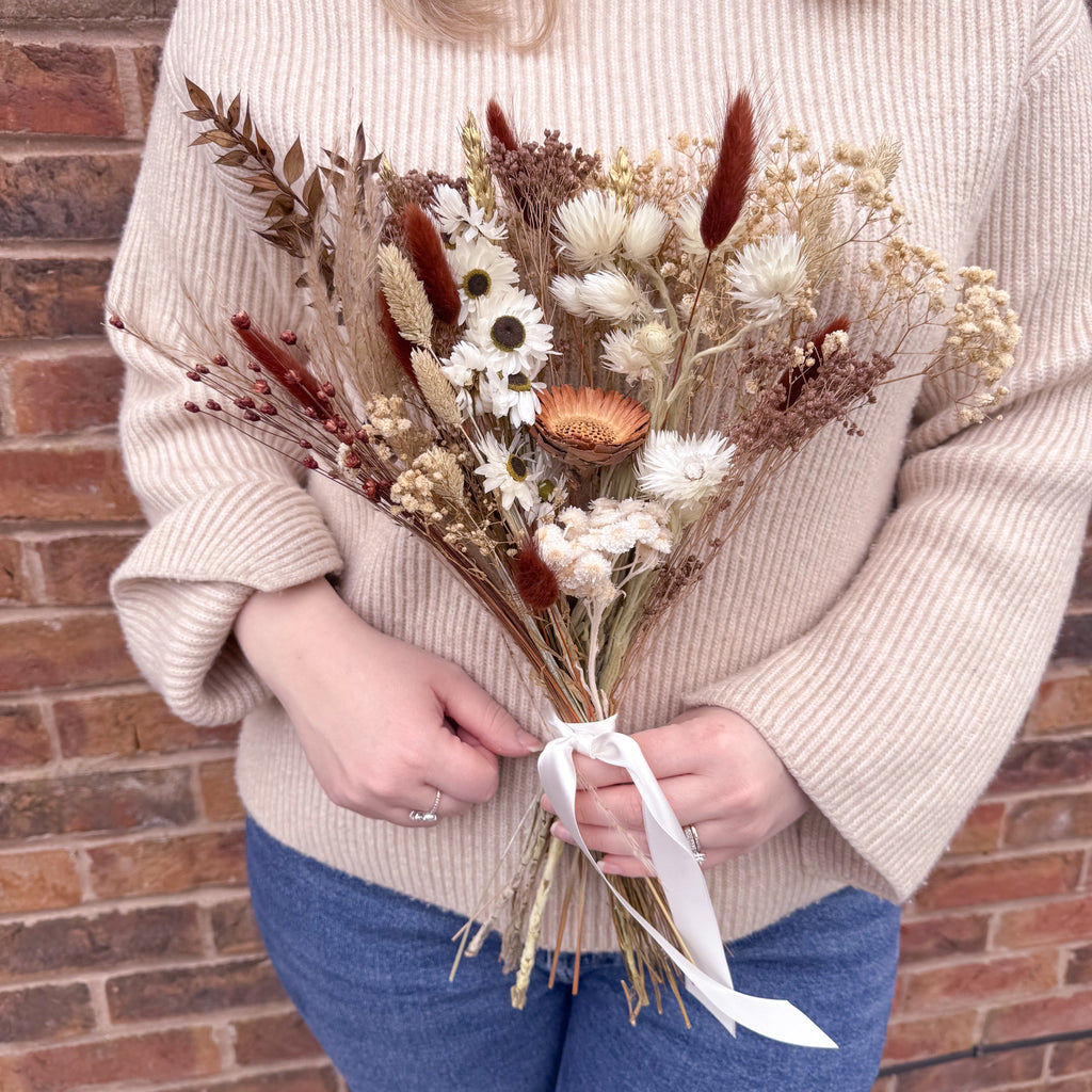 chocolate brown floral bouquet