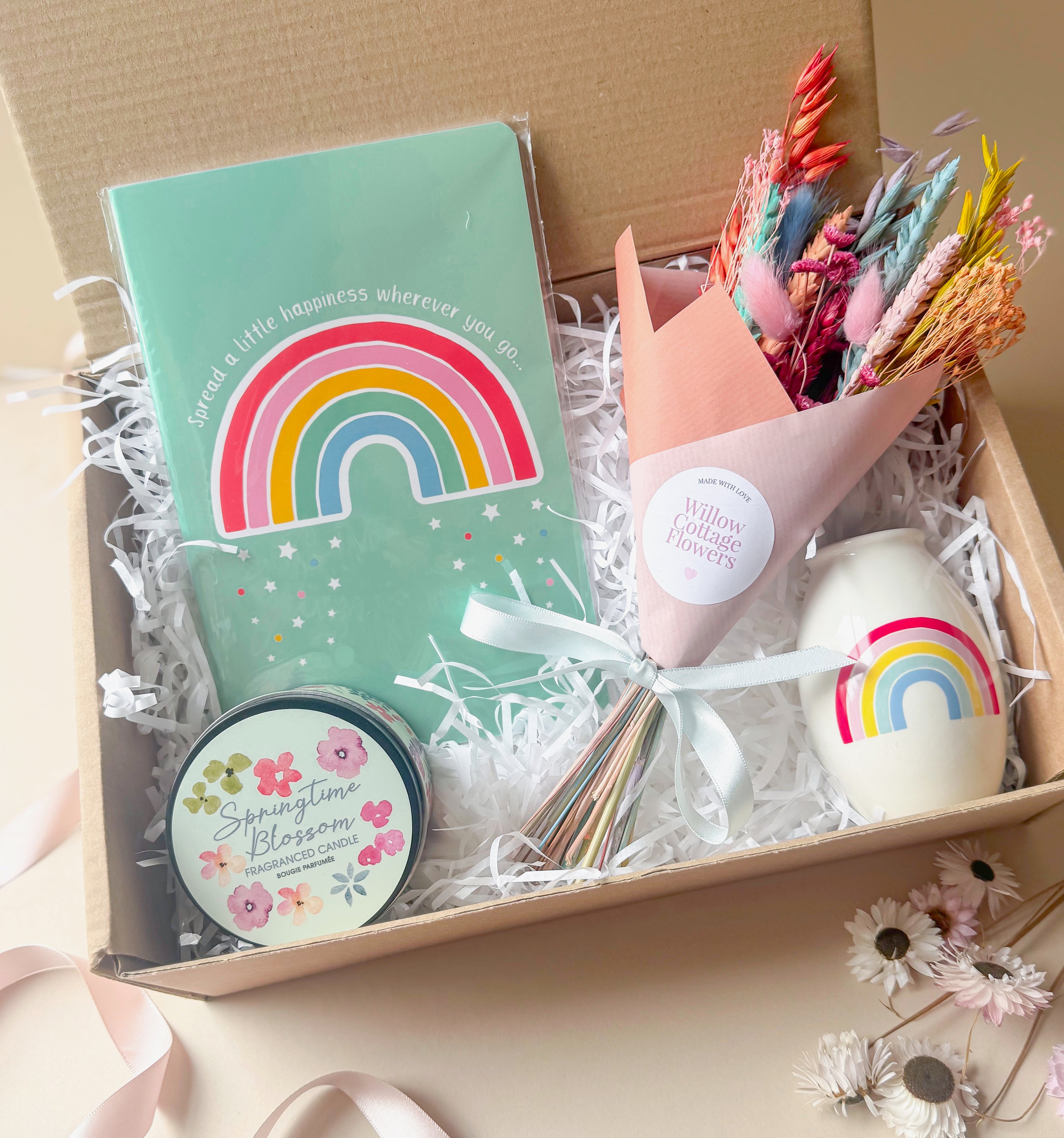 Rainbow Gift Box with Dried Flowers image 4