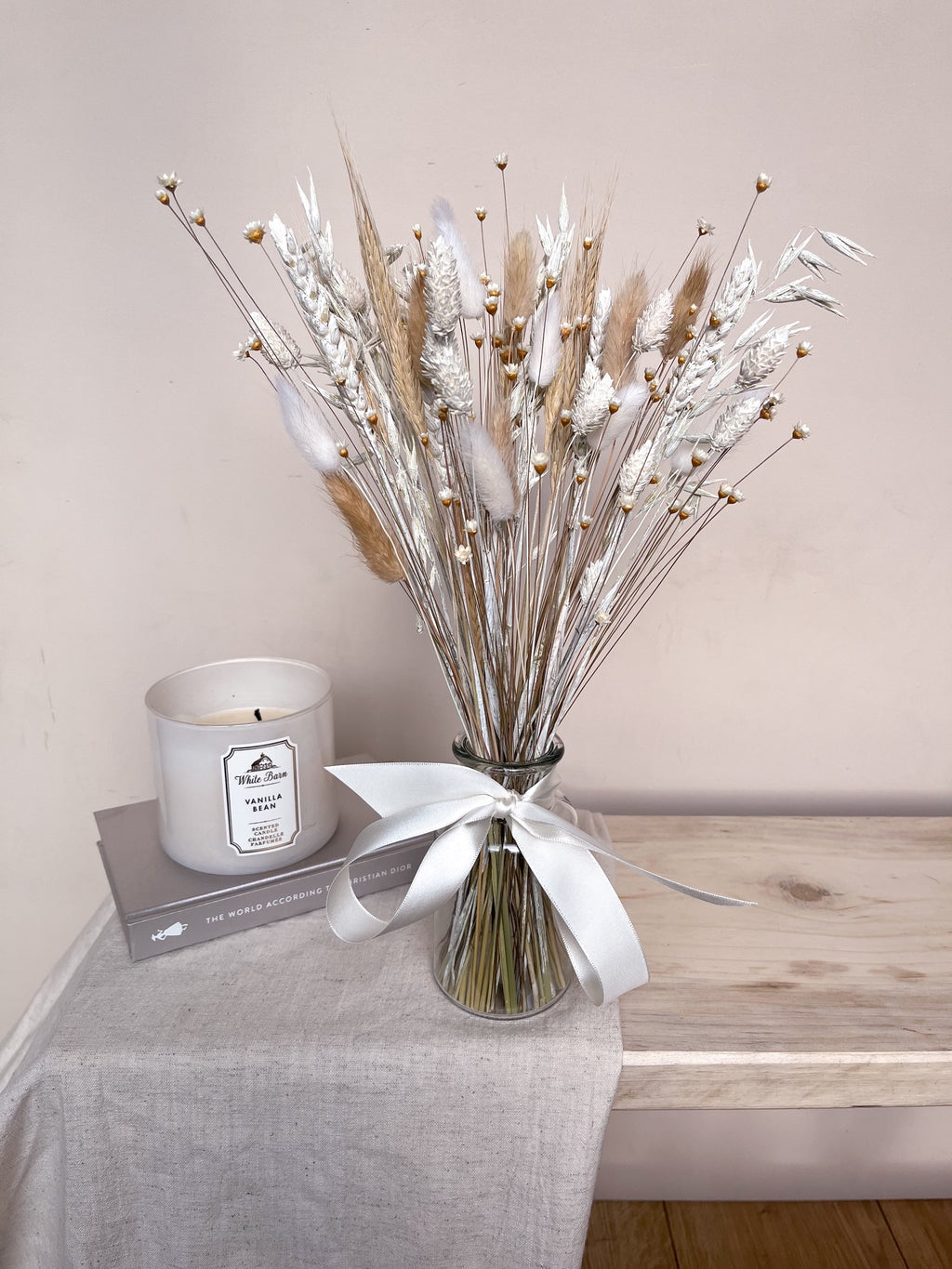 Natural Dried Flowers with Vase image 2